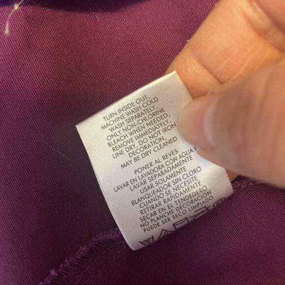 Trilllogy Morning Sun Embroidery Jacket Women S Purple Button Festival Outdoors - Picture 6 of 9